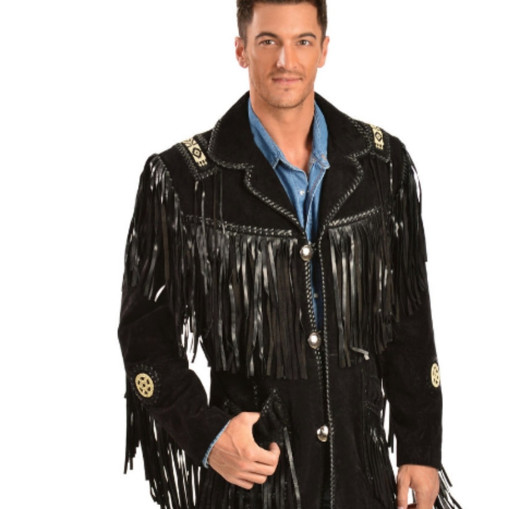 Scully fringed suede leather coat premium quality